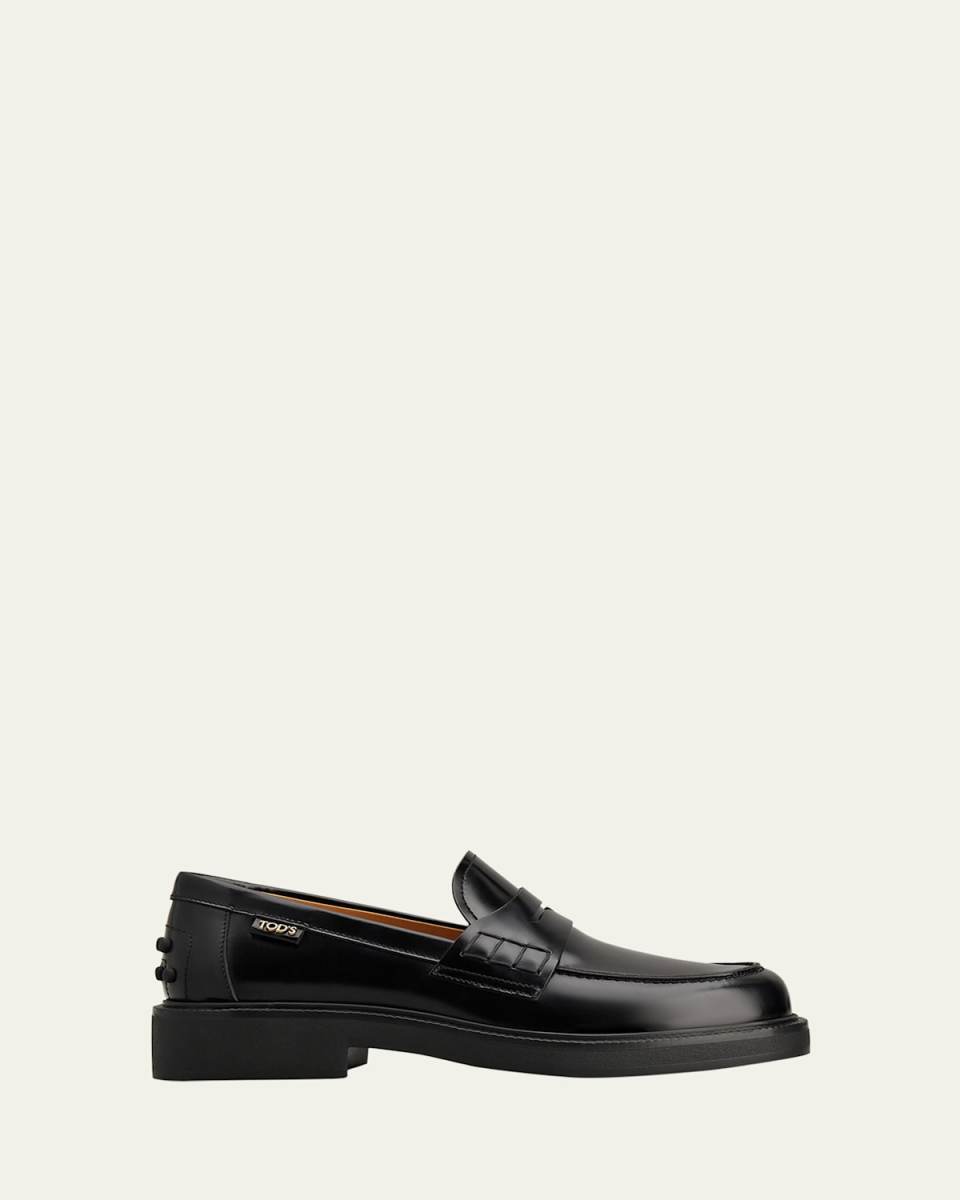 Gomma Leather Penny Loafers